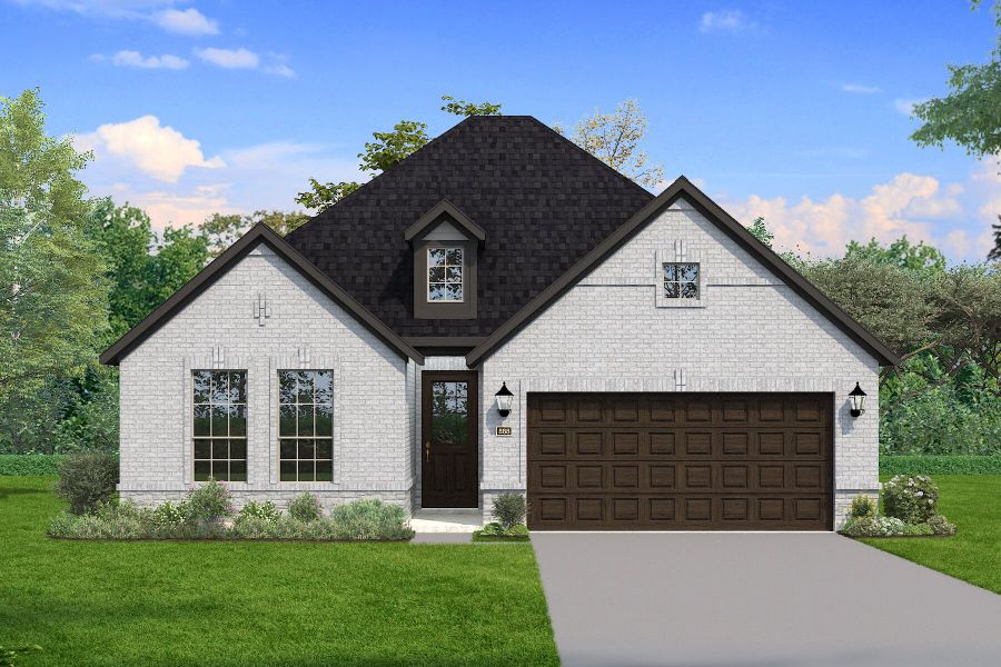 The Bianca - Traditional 2 with Stone Elevation The Bianca - Traditional 2 with Stone Elevation