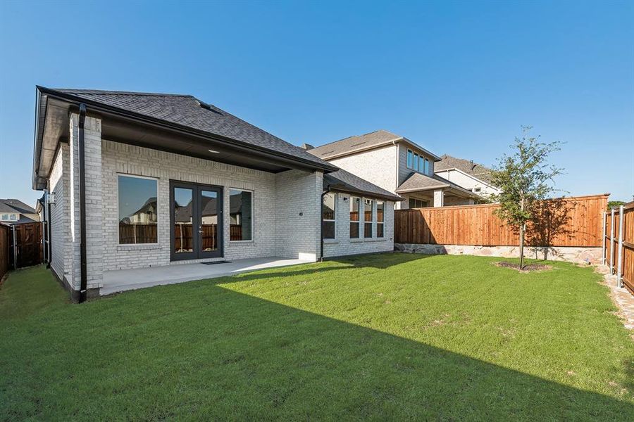 Exterior details and patio area of a home in Hillside Village, Celina (Image 25). Exterior details and patio area of a home in Hillside Village, Celina (Image 25).