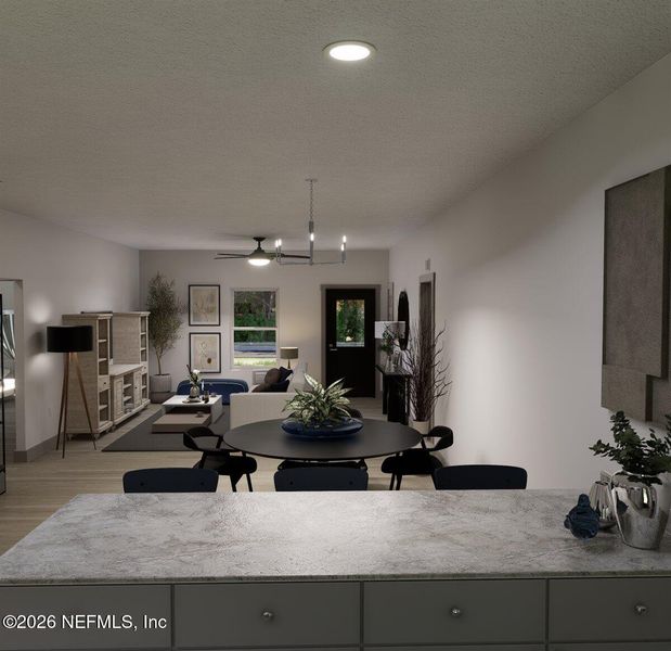 Furnished interior view inside a new home in , Jacksonville (Image 11).