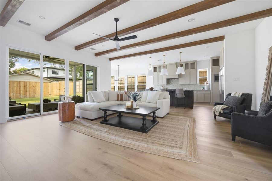 Furnished interior view inside a new home in , Dallas (Image 24).