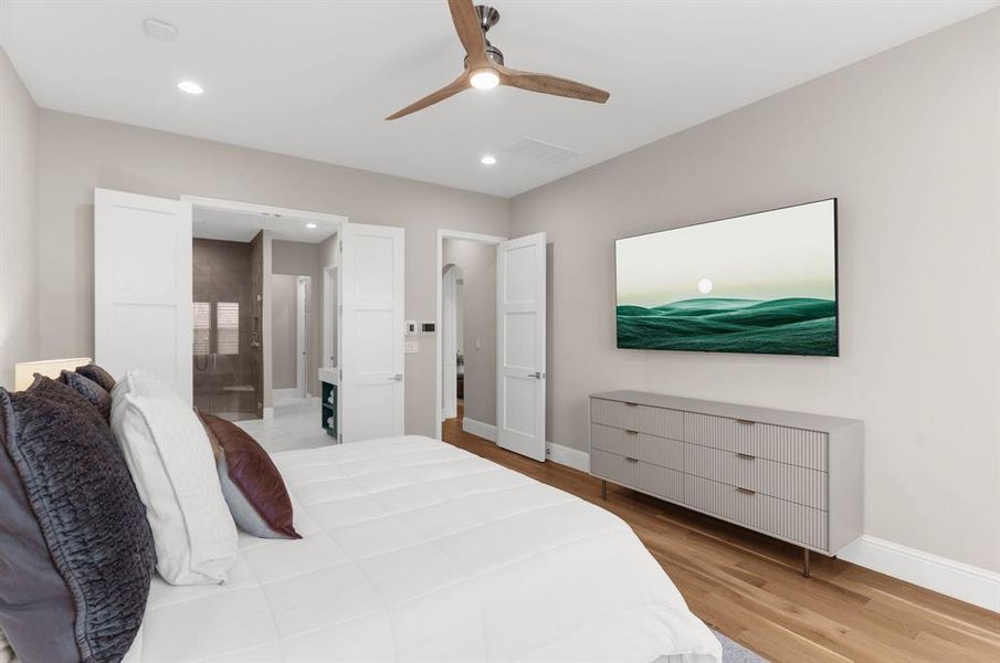 Primary bedroom suite. Primary bedroom suite.