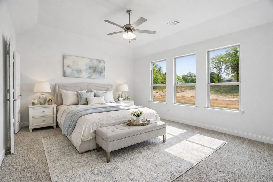 Furnished interior view inside a new home in Arbor Oaks, Boyd (Image 21). Furnished interior view inside a new home in Arbor Oaks, Boyd (Image 21).