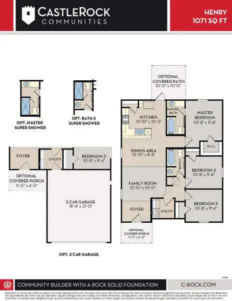 2D floor plan layout of this home in Stonehenge, Manchester, TN (Image 2).