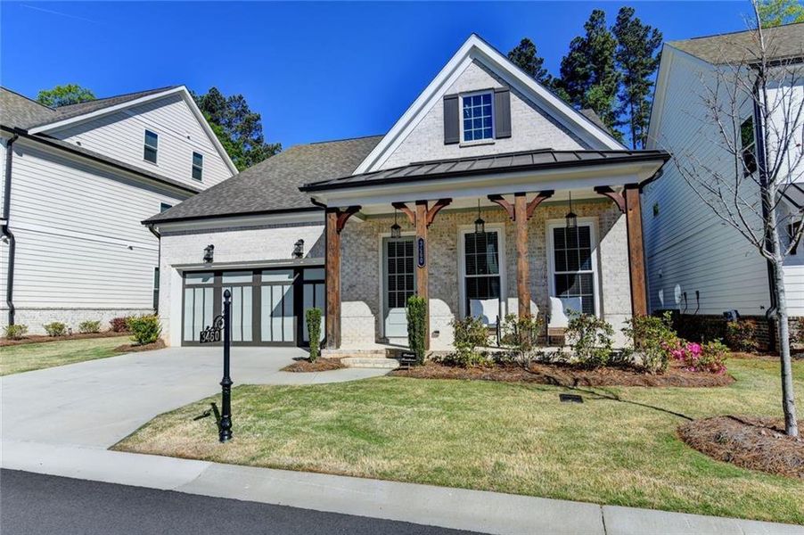 Front exterior of a new home in , Duluth, GA, highlighting curb appeal (Image 28).