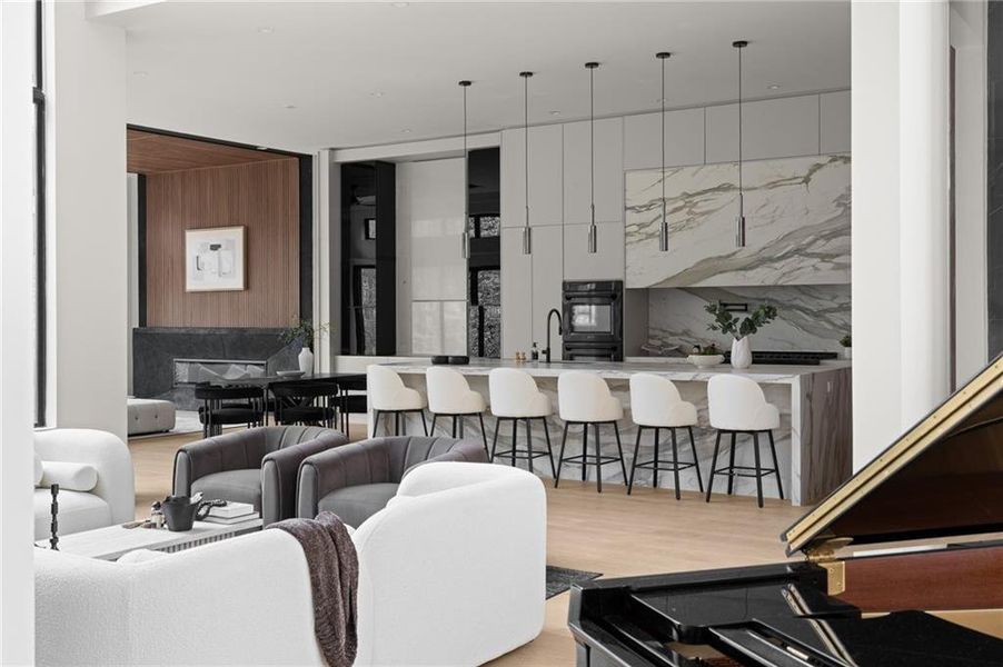 Furnished interior view inside a new home in , Atlanta (Image 32).