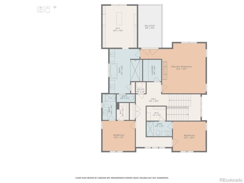 2311 S Josephine - upper level floor plan