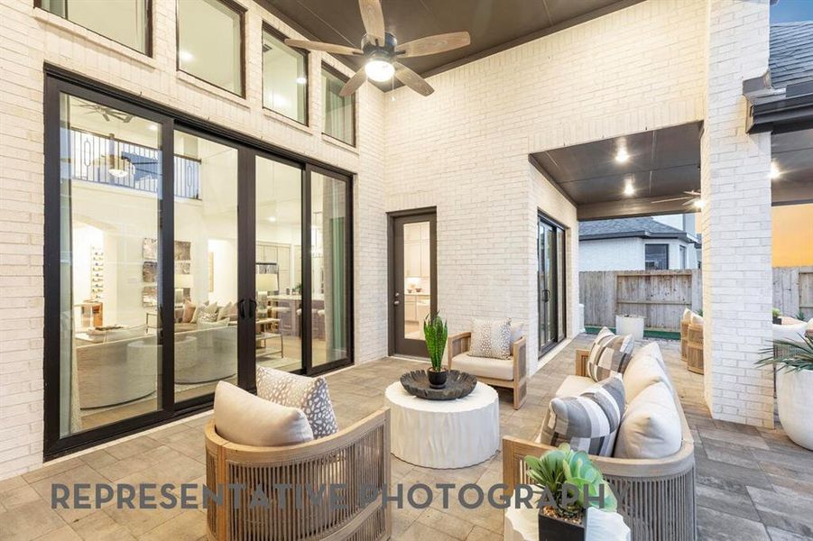 Exterior details and patio area of a home in Walsh, Aledo (Image 21).