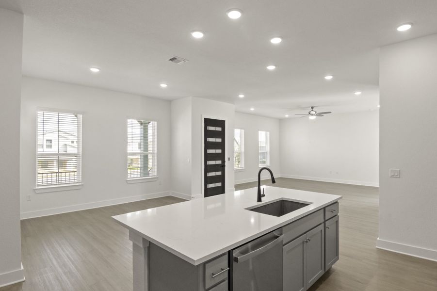 Furnished interior view inside a new home in Easton Park, Austin (Image 9).