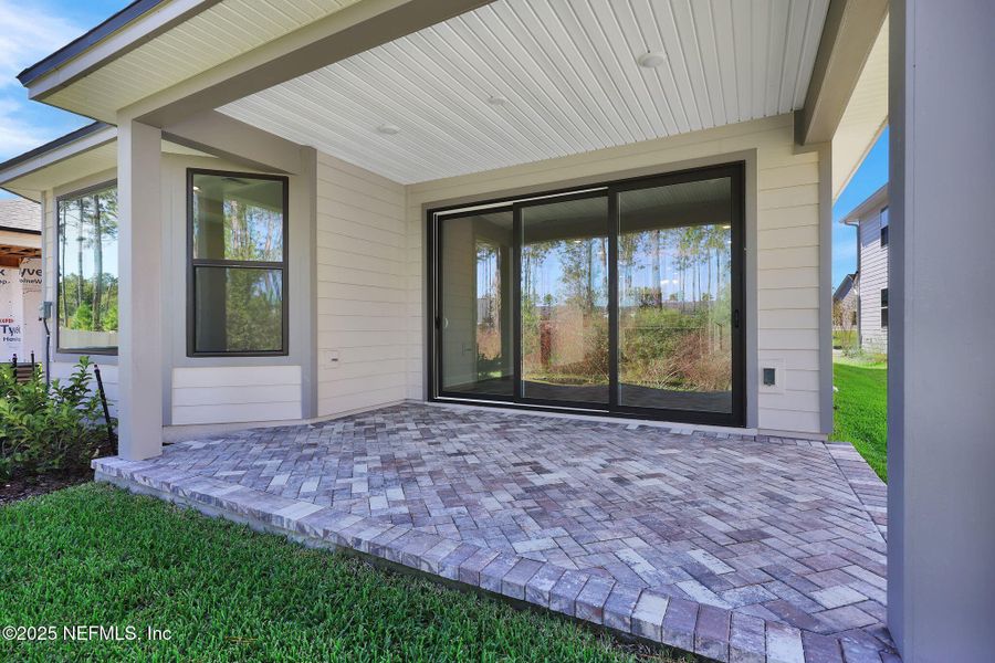 Exterior details and patio area of a home in Crosswinds at Nocatee, Nocatee (Image 24).