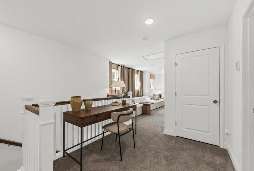 Furnished interior view inside a new home in Cedar Glen Preserve, Huger (Image 8). Furnished interior view inside a new home in Cedar Glen Preserve, Huger (Image 8).