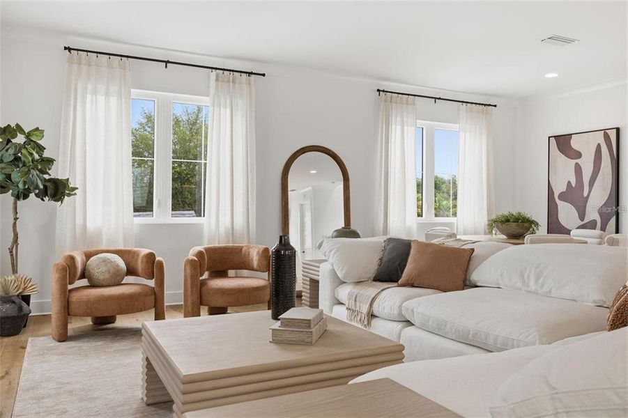 Furnished interior view inside a new home in , Tampa (Image 5).