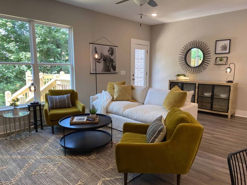 Furnished interior view inside a new home in The Grove at Kennesaw Farms, Gallatin (Image 18). Furnished interior view inside a new home in The Grove at Kennesaw Farms, Gallatin (Image 18).