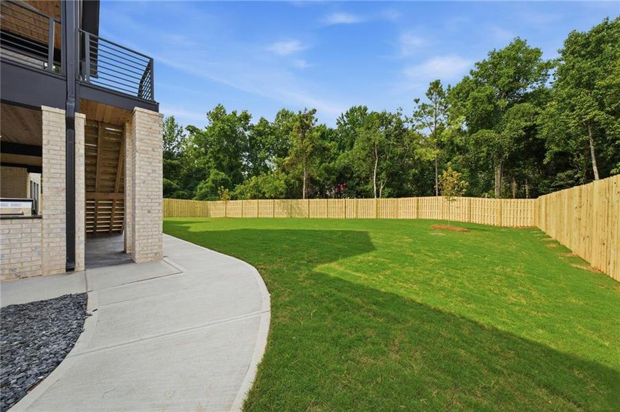Exterior details and patio area of a home in , Suwanee (Image 30).