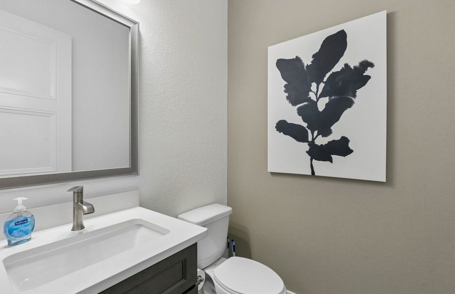 Representative furnished interior of a home built from the Iredell by Pulte Homes in Katy Court, Katy (Image 40).