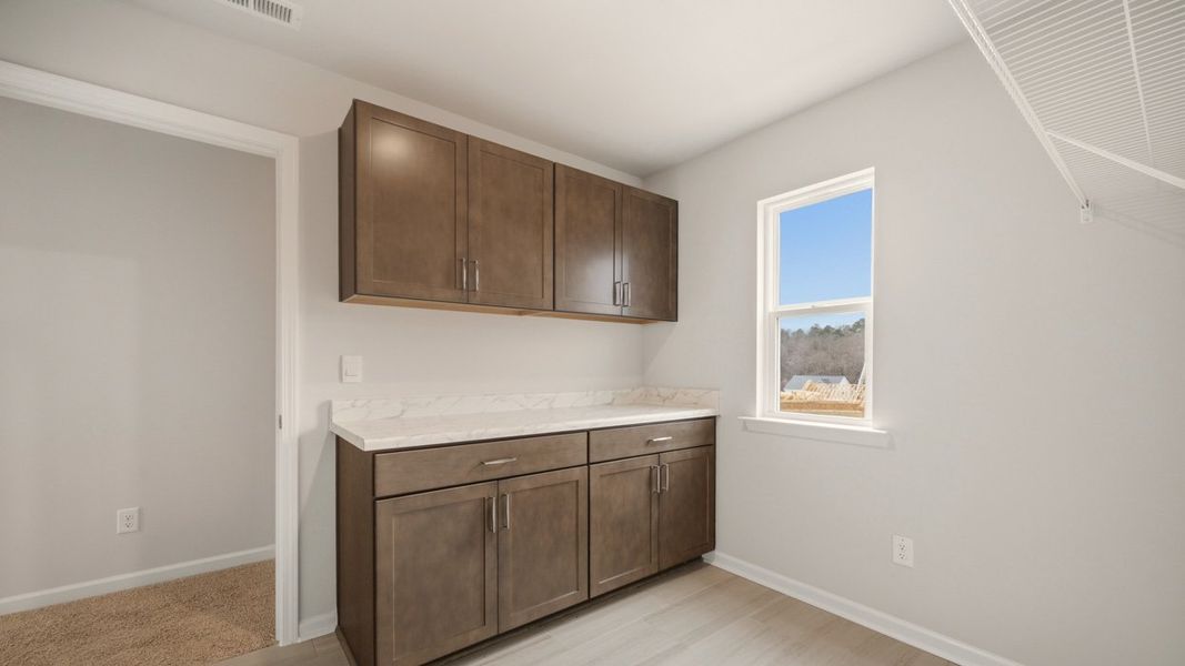 Furnished interior view inside a new home in The Gates at Pates Creek, Hampton (Image 9). Furnished interior view inside a new home in The Gates at Pates Creek, Hampton (Image 9).