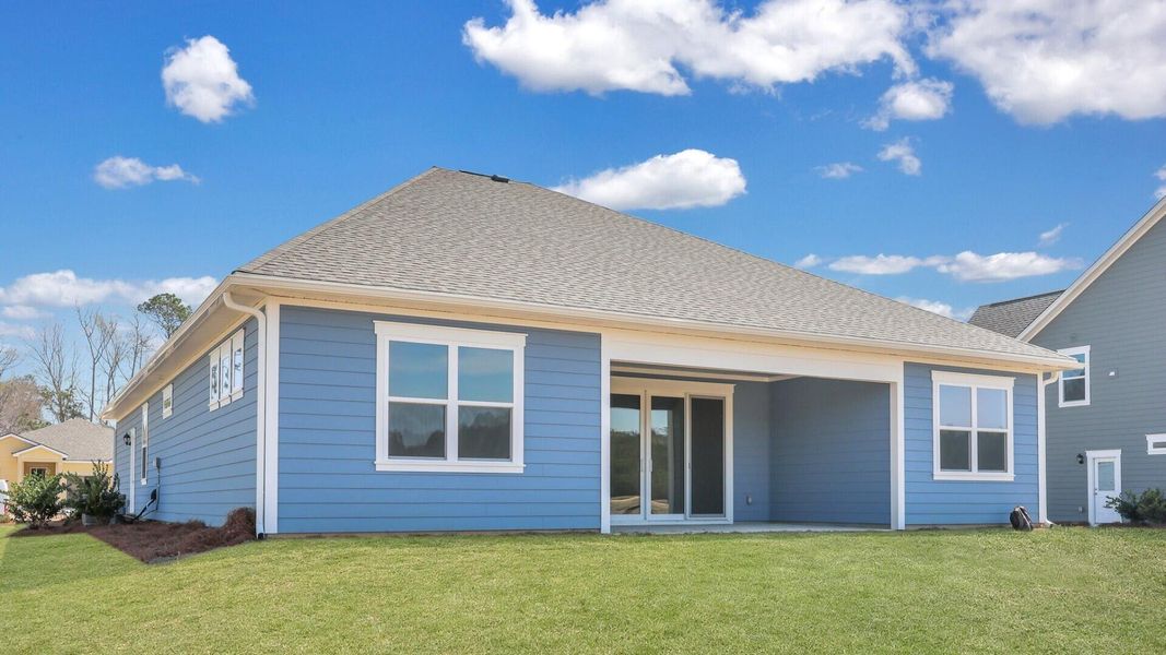 Exterior details and patio area of a home in Berkeley Bay, Ridgeville (Image 23).