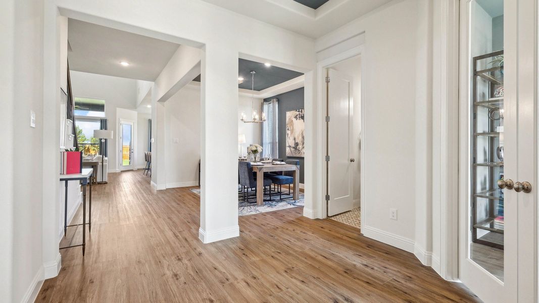 Representative furnished interior of a home built from the Dartmouth by Brightland Homes in Anna Ranch, Anna (Image 25).