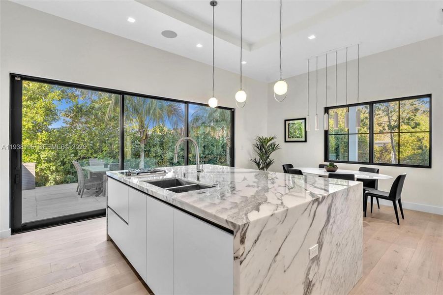 Furnished interior view inside a new home in , Surfside (Image 8).