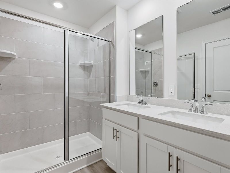 Furnished interior view inside a new home in Courts at Brook Run, Moncks Corner (Image 7).