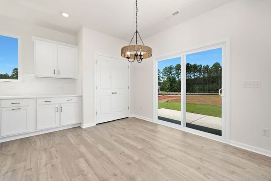 Representative unfurnished interior of a home built from the Shaw by True Homes in Whispering Hills, Locust (Image 14).