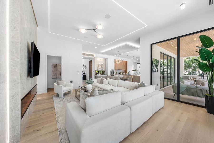 Furnished interior view inside a new home in , Boca Raton (Image 73).