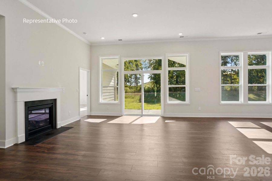 Spacious, unfurnished interior of a new home in Sanctuary at Southgate, Indian Trail (Image 14).