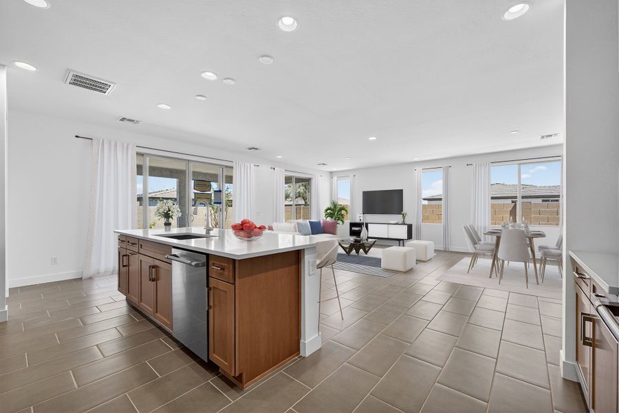 Furnished interior view inside a new home in Meridian, Queen Creek (Image 9).