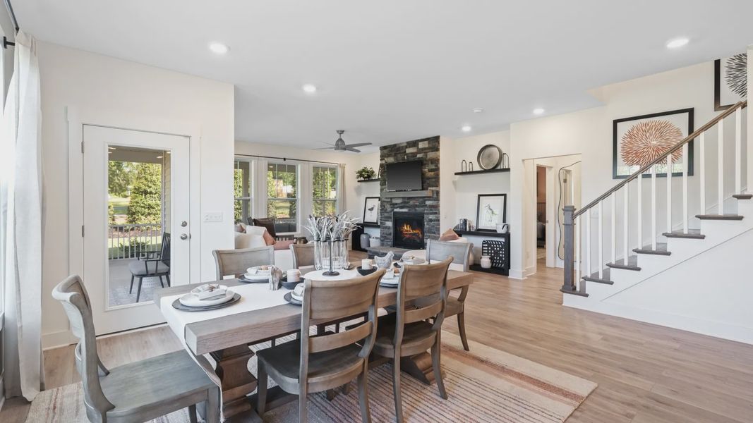 Representative furnished interior of a home built from the Augusta by DRB Homes in Woodglen, Piedmont (Image 11).