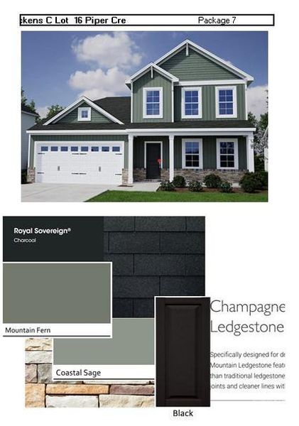 Sample of building materials used in homes in Piper Creek, Newton (Image 34).