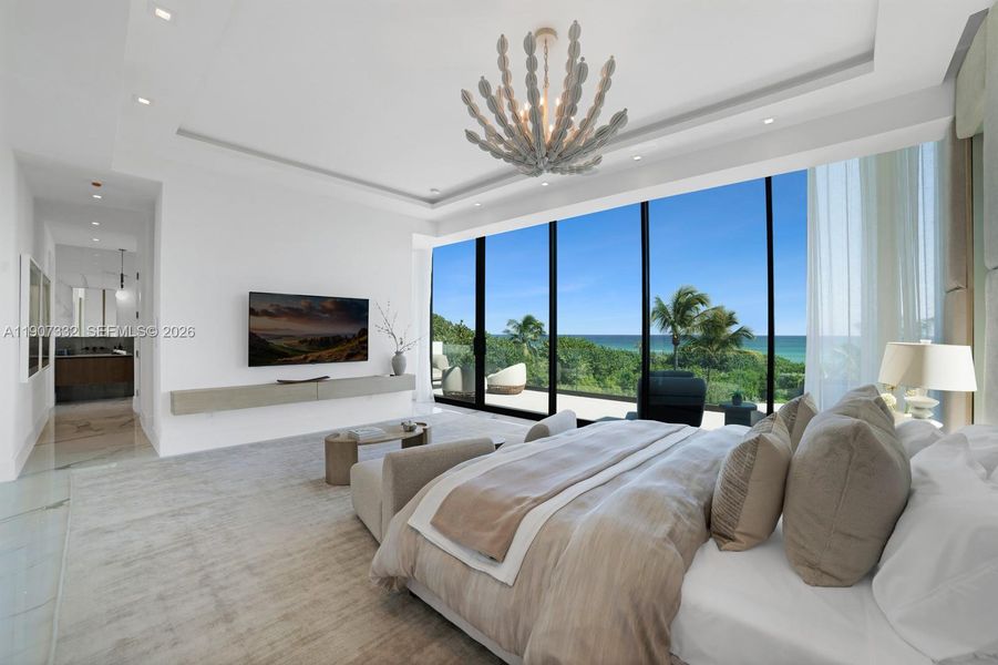 Furnished interior view inside a new home in , Miami Beach (Image 45). Furnished interior view inside a new home in , Miami Beach (Image 45).