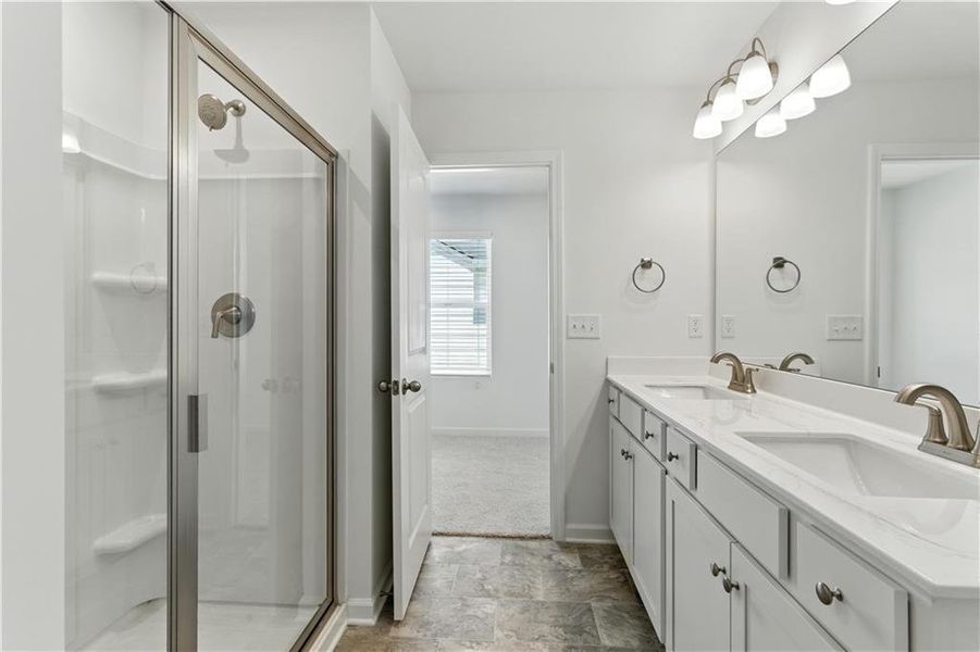 Furnished interior view inside a new home in The View at Groover’s Lake, Lithia Springs (Image 4).
