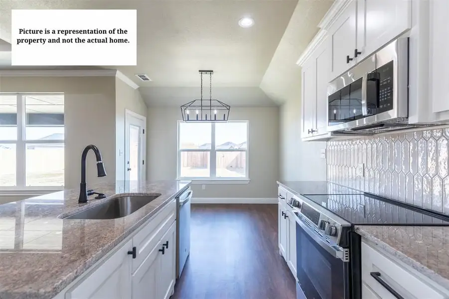 Furnished interior view inside a new home in , Abilene (Image 6).