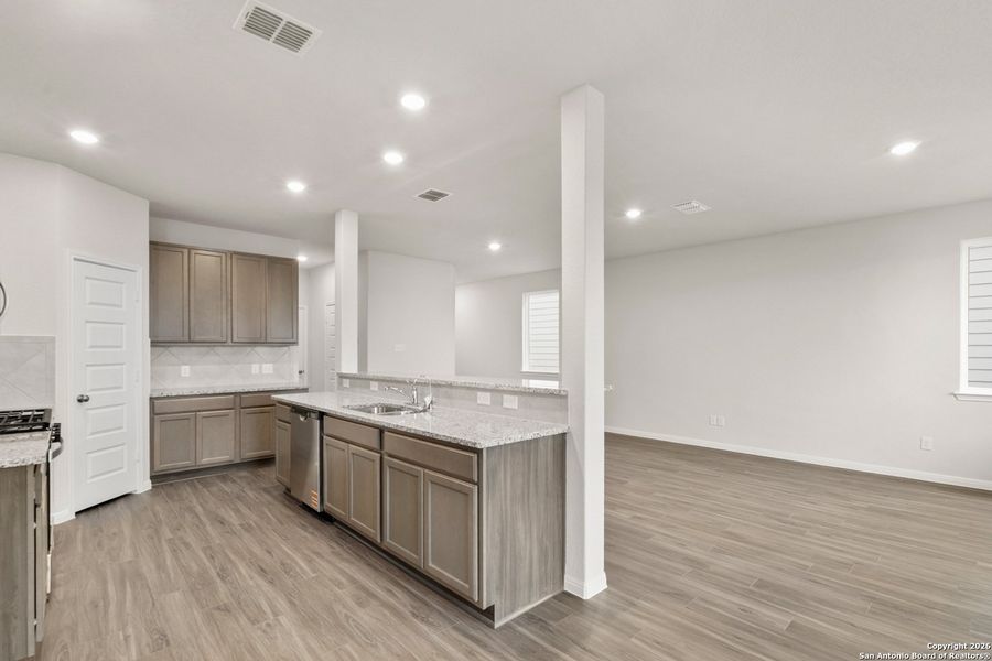 Furnished interior view inside a new home in Timber Creek, San Antonio (Image 7).