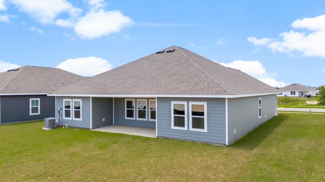 Representative exterior photo of a completed home built from the The Victoria by D.R. Horton in Liberty, Panama City, FL (Image 36).