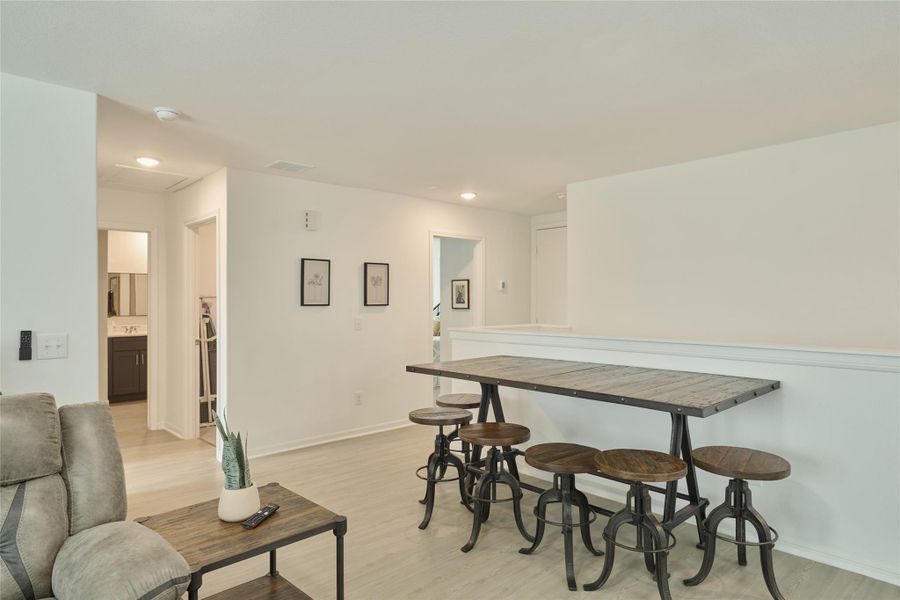 Furnished interior view inside a new home in The Pines At Seven Coves, Willis (Image 15).