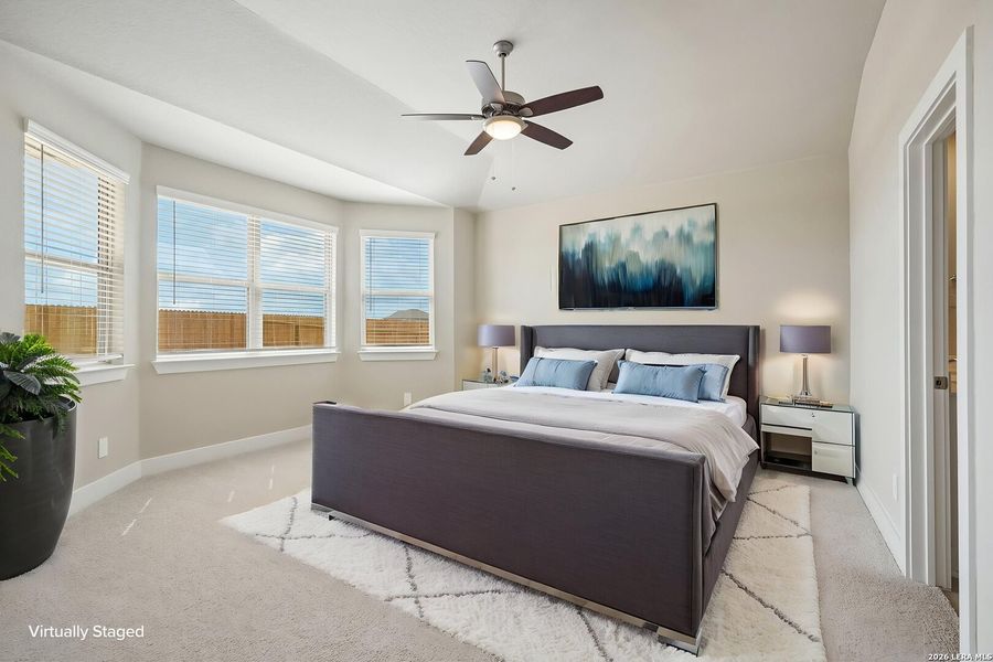 Furnished interior view inside a new home in Legendary Trails - Premier Series, Cibolo (Image 12). Furnished interior view inside a new home in Legendary Trails - Premier Series, Cibolo (Image 12).