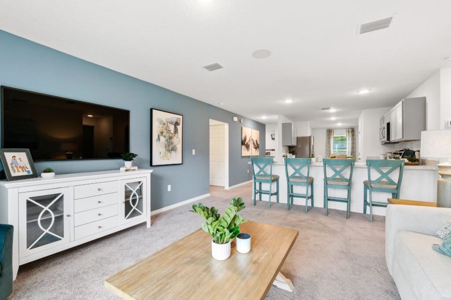 Representative furnished interior of a home built from the Alexander by Holiday Builders in Poinciana, Poinciana (Image 8).