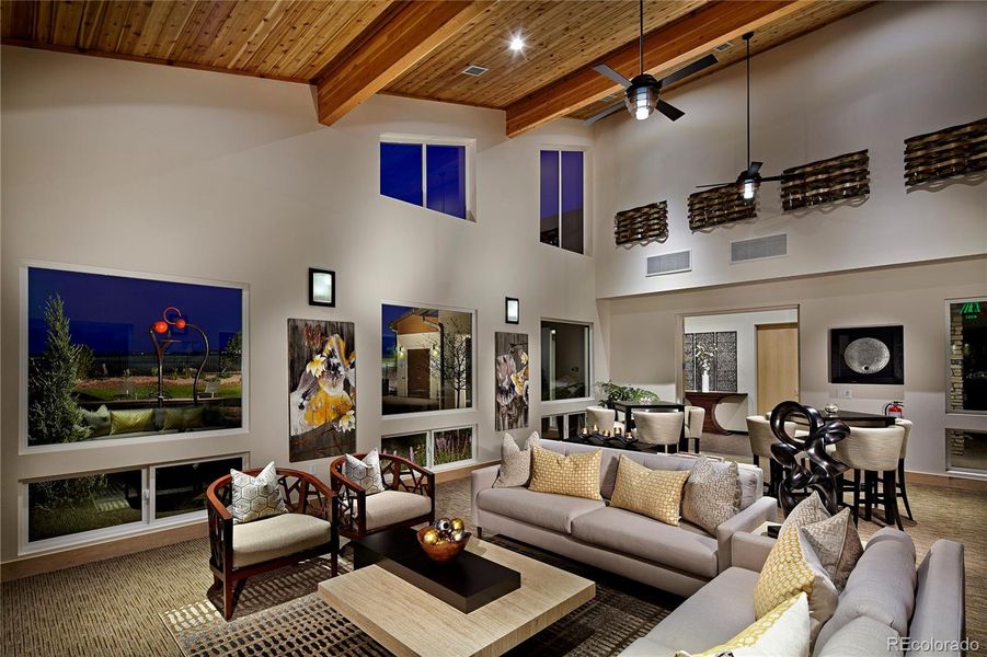 Furnished interior view inside a new home in Terrain Oak Valley, Castle Rock (Image 9).