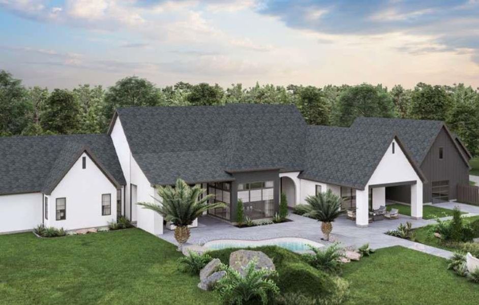 Front exterior of a new home in , Fayetteville, GA, highlighting curb appeal (Image 9).