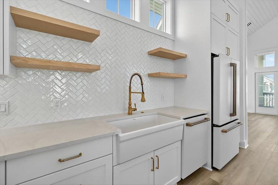 Furnished interior view inside a new home in , Port Aransas (Image 6).