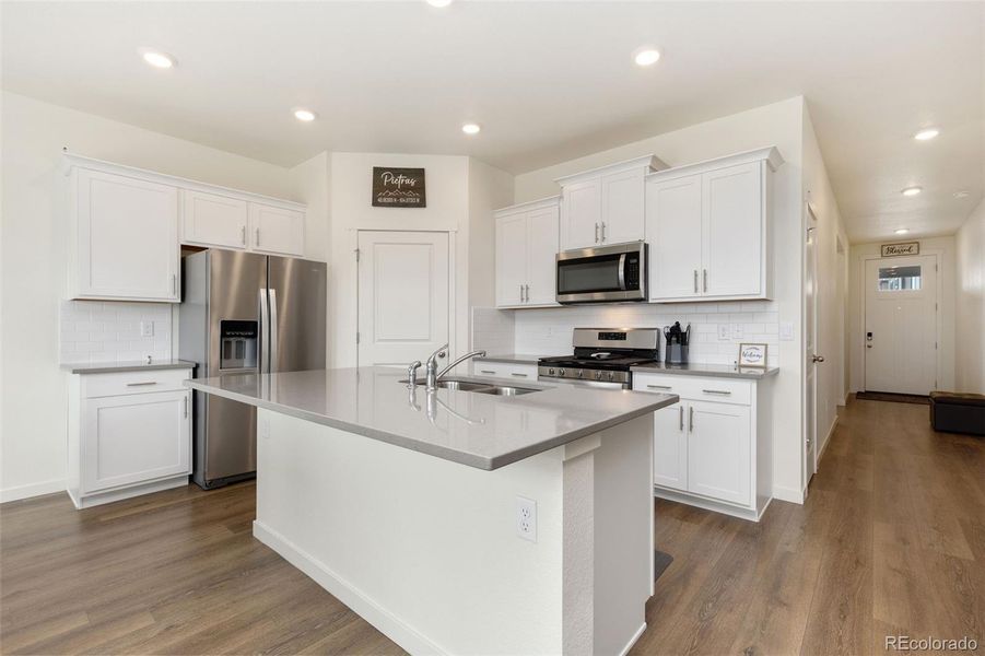 Furnished interior view inside a new home in Lakeside Canyon, Mead (Image 19).