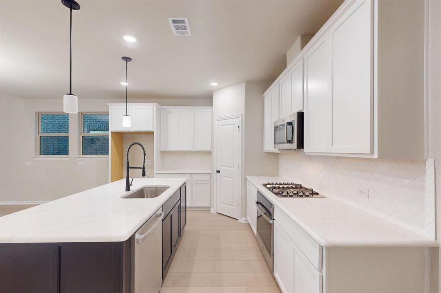 Furnished interior view inside a new home in Lilybrooke at Legacy Hills, Celina (Image 12). Furnished interior view inside a new home in Lilybrooke at Legacy Hills, Celina (Image 12).