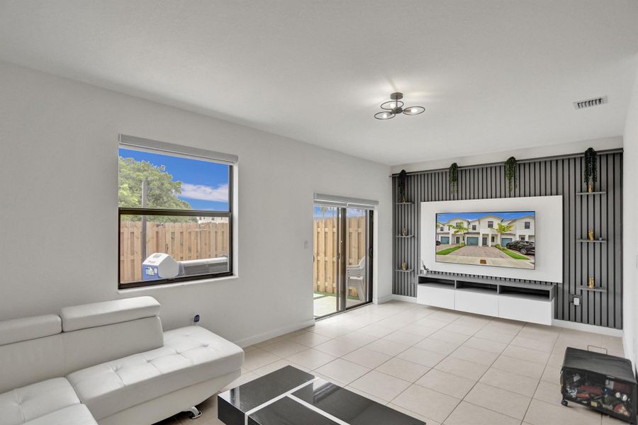 Furnished interior view inside a new home in , Miami (Image 32). Furnished interior view inside a new home in , Miami (Image 32).