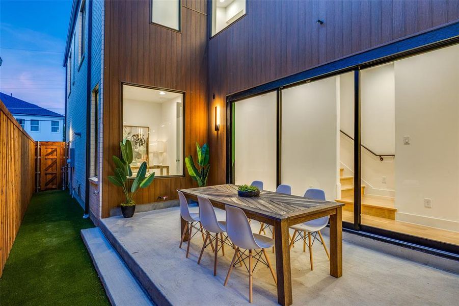 Exterior details and patio area of a home in , Dallas (Image 21). Exterior details and patio area of a home in , Dallas (Image 21).