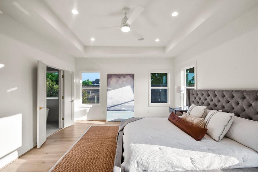Furnished interior view inside a new home in , Houston (Image 16).