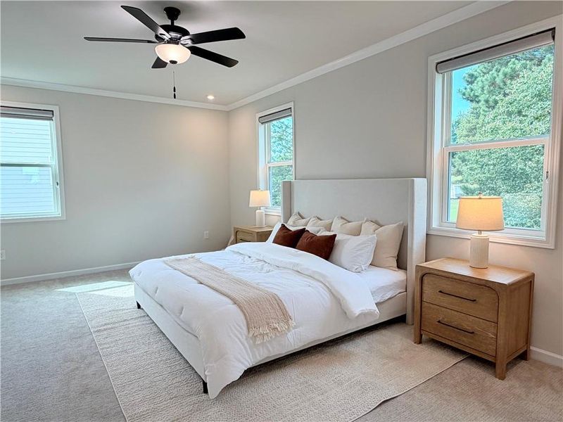 Furnished interior view inside a new home in The Paddocks at Doc Hughes, Buford (Image 10). Furnished interior view inside a new home in The Paddocks at Doc Hughes, Buford (Image 10).
