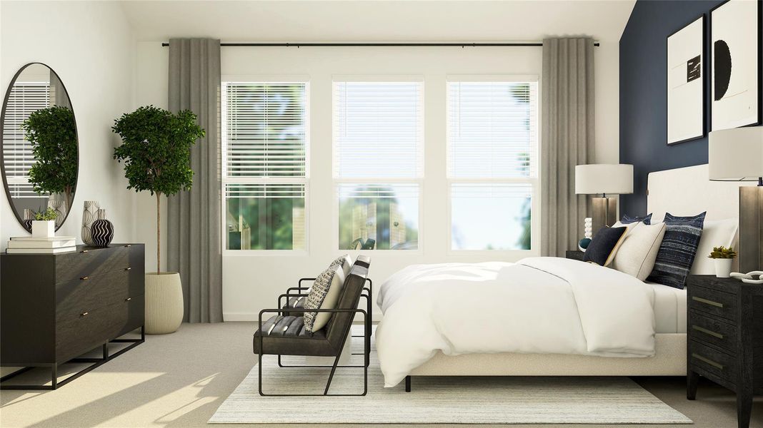 Furnished interior view inside a new home in The Preserve at Rosenberg, Rosenberg (Image 3).