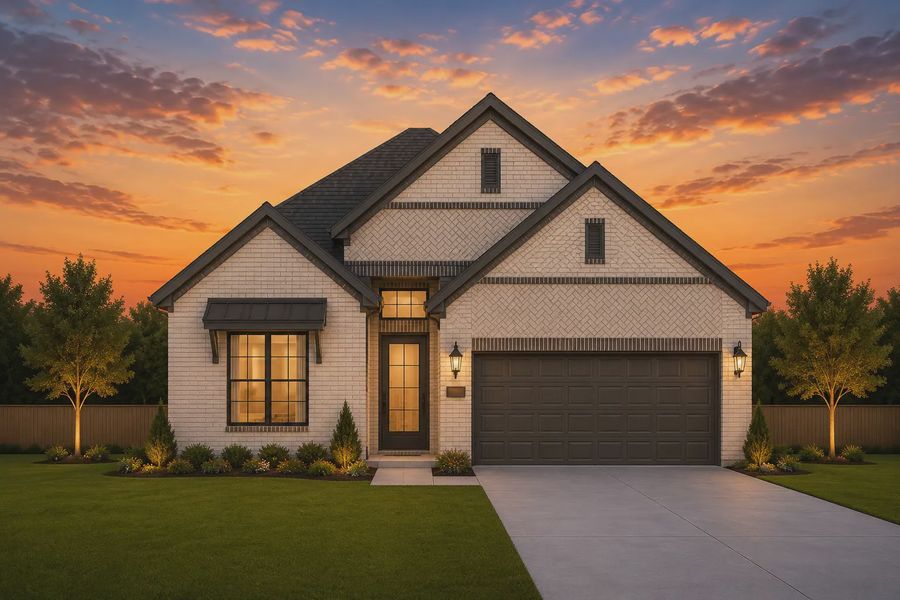 Representative exterior photo of a completed home built from the Marion by Chesmar Homes in Nolina, Georgetown, TX (Image 1). Representative exterior photo of a completed home built from the Marion by Chesmar Homes in Nolina, Georgetown, TX (Image 1).