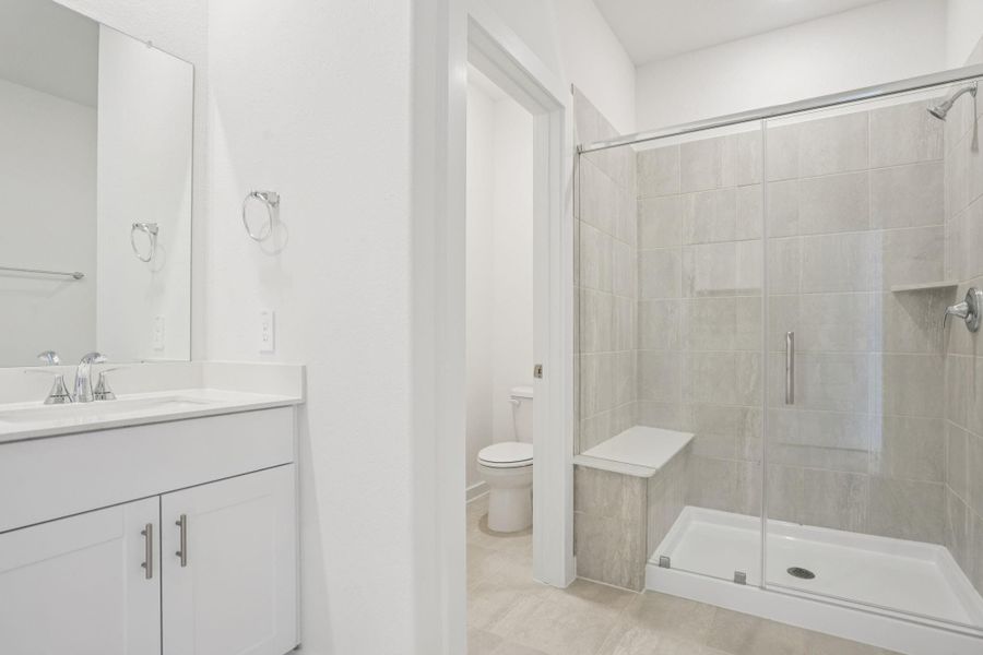 Furnished interior view inside a new home in Kemah Crossing - City Series, Kemah (Image 24).