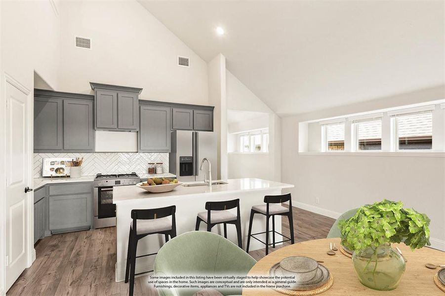 Furnished interior view inside a new home in Godley Ranch Classic, Godley (Image 12). Furnished interior view inside a new home in Godley Ranch Classic, Godley (Image 12).